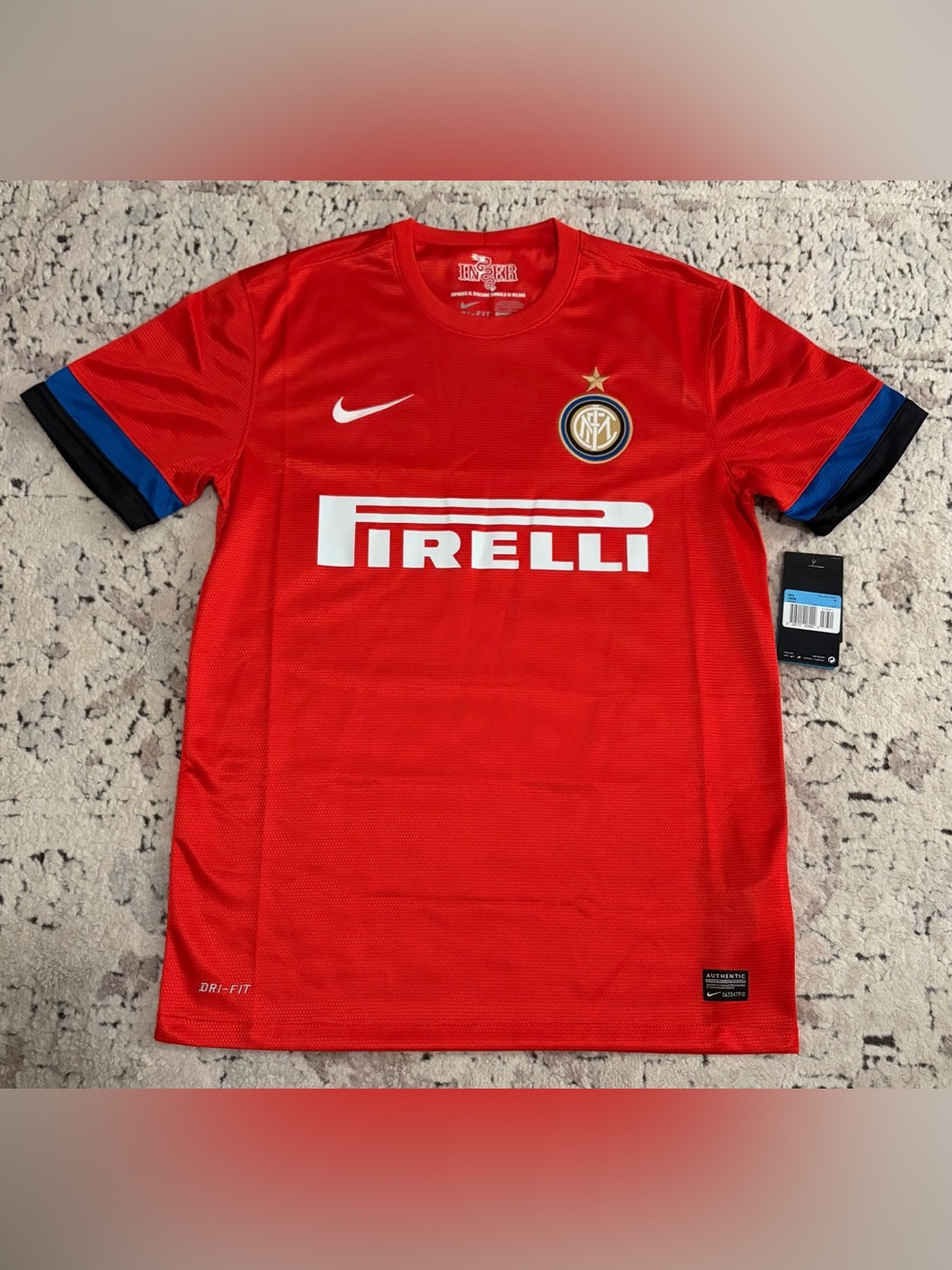 Nike Authentic Inter Milan 2012 / 2013 Red Soccer 479320-603 Jersey Men’s Sz: M